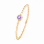 انگشتر نگینی ژولیت بنفش - Image 3