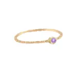 انگشتر نگینی ژولیت بنفش - Image 2