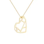 گردنبند قلب هندسی لیزری - Image 4