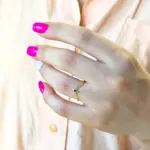 انگشتر جناغی نگین باگت - Image 4