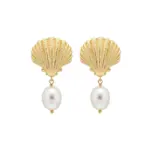 گوشواره صدف باروک