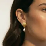 گوشواره صدف باروک - Image 3