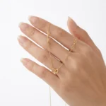 گردنبند مینیمال لینک و گوی ونکلیف